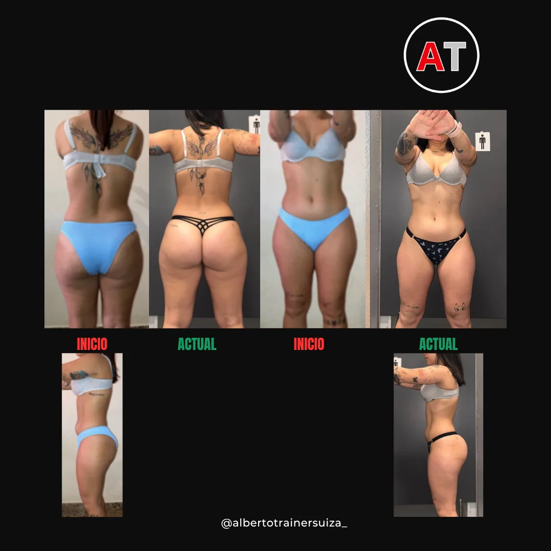 Caso real de Eva S, menos grasa y más masa muscular